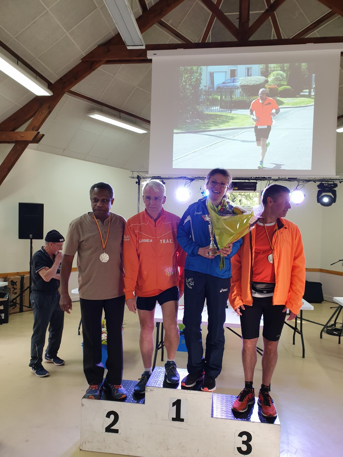 Podium des Masters 3 et 4