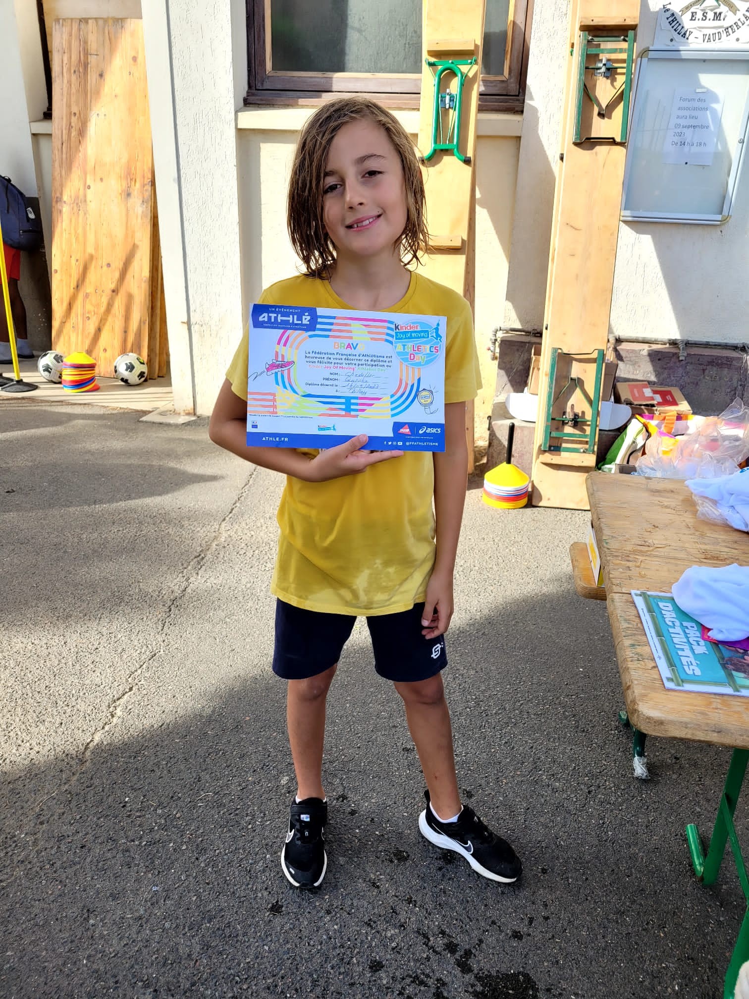 Comme tous les petits champions en herbe, cela méritait bien un diplôme !