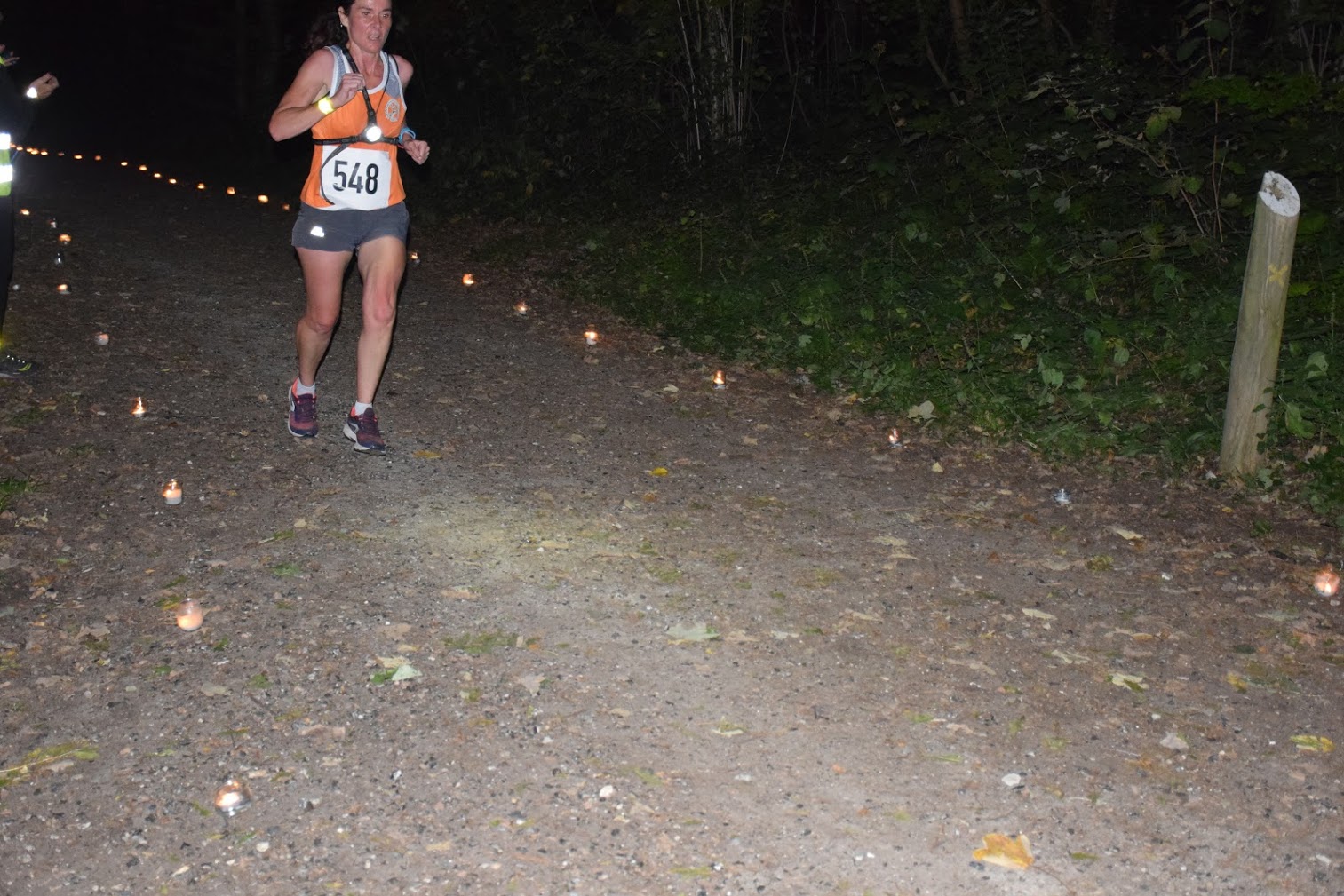Blandine, 1ère Master1 Féminines au 6km nocturne. Bravo !!!!