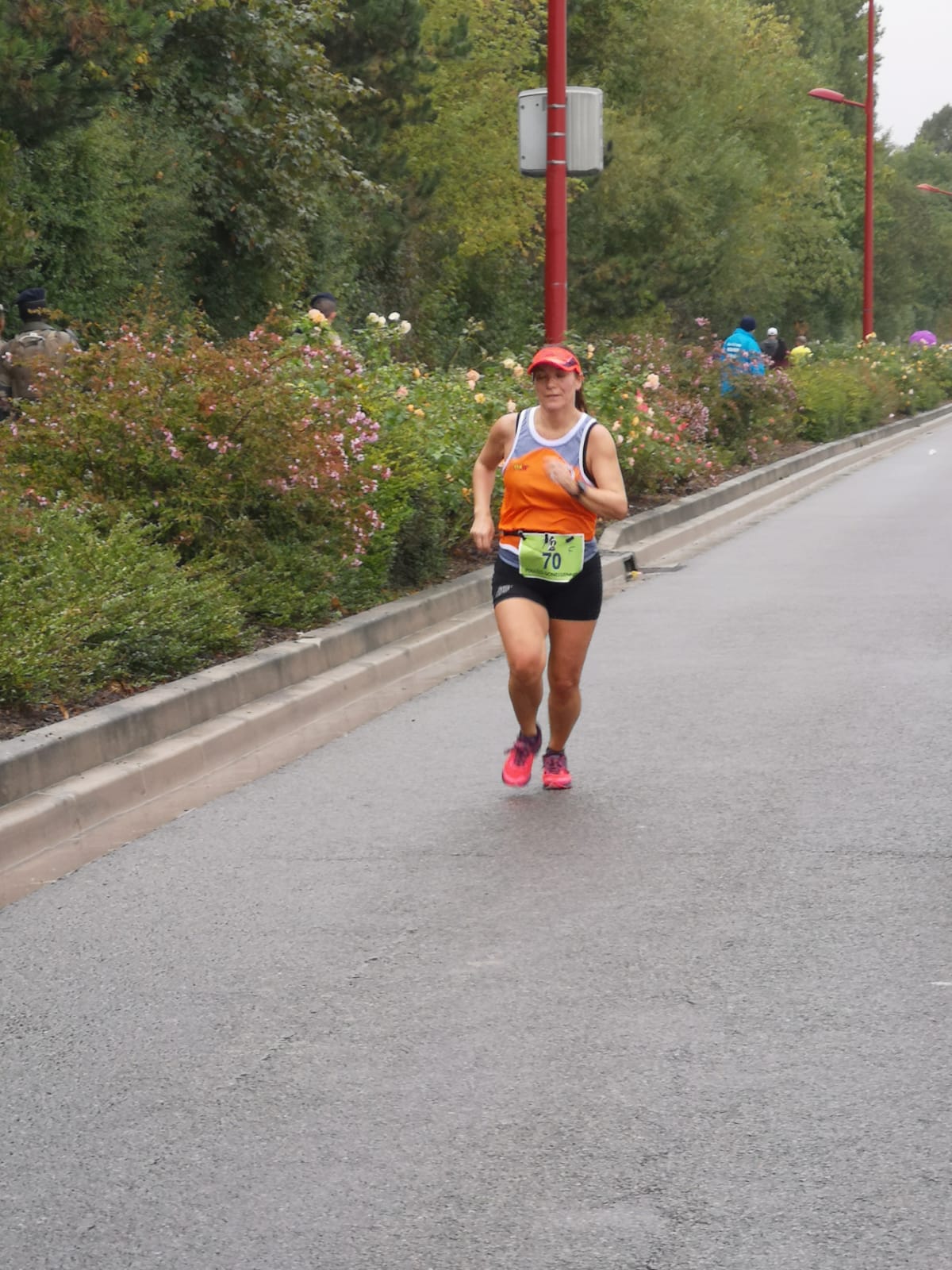 Steph, l'arrivée à 200m.