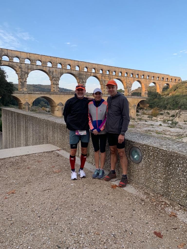 Arrivée sur le site du Pont du Gard