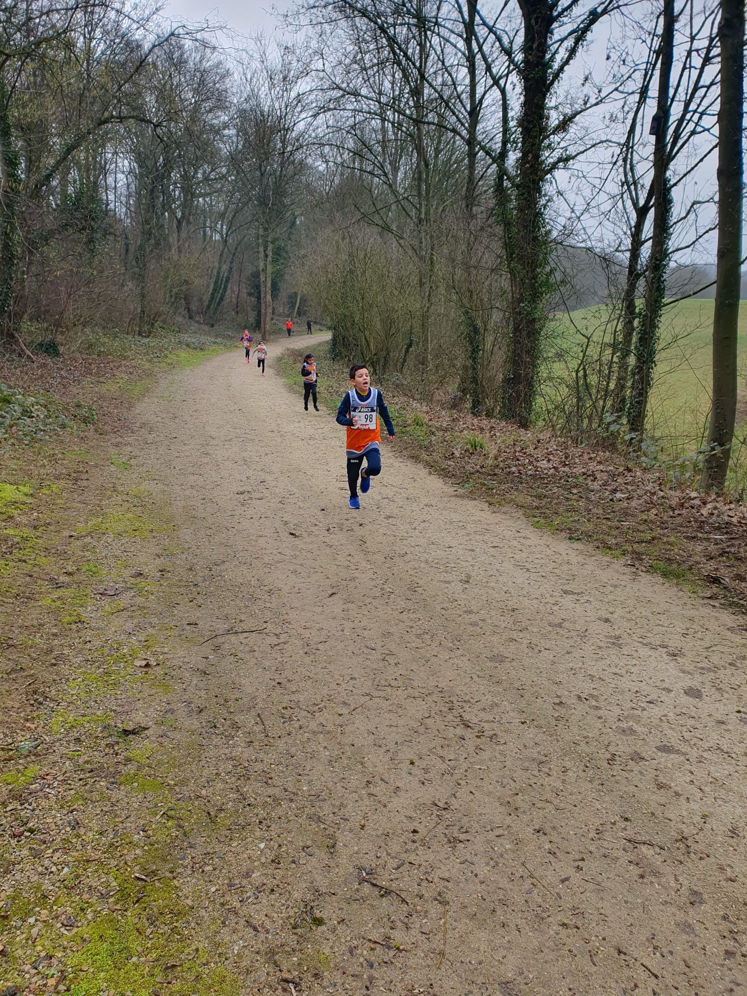 Départ du 1km avec Ilyès...