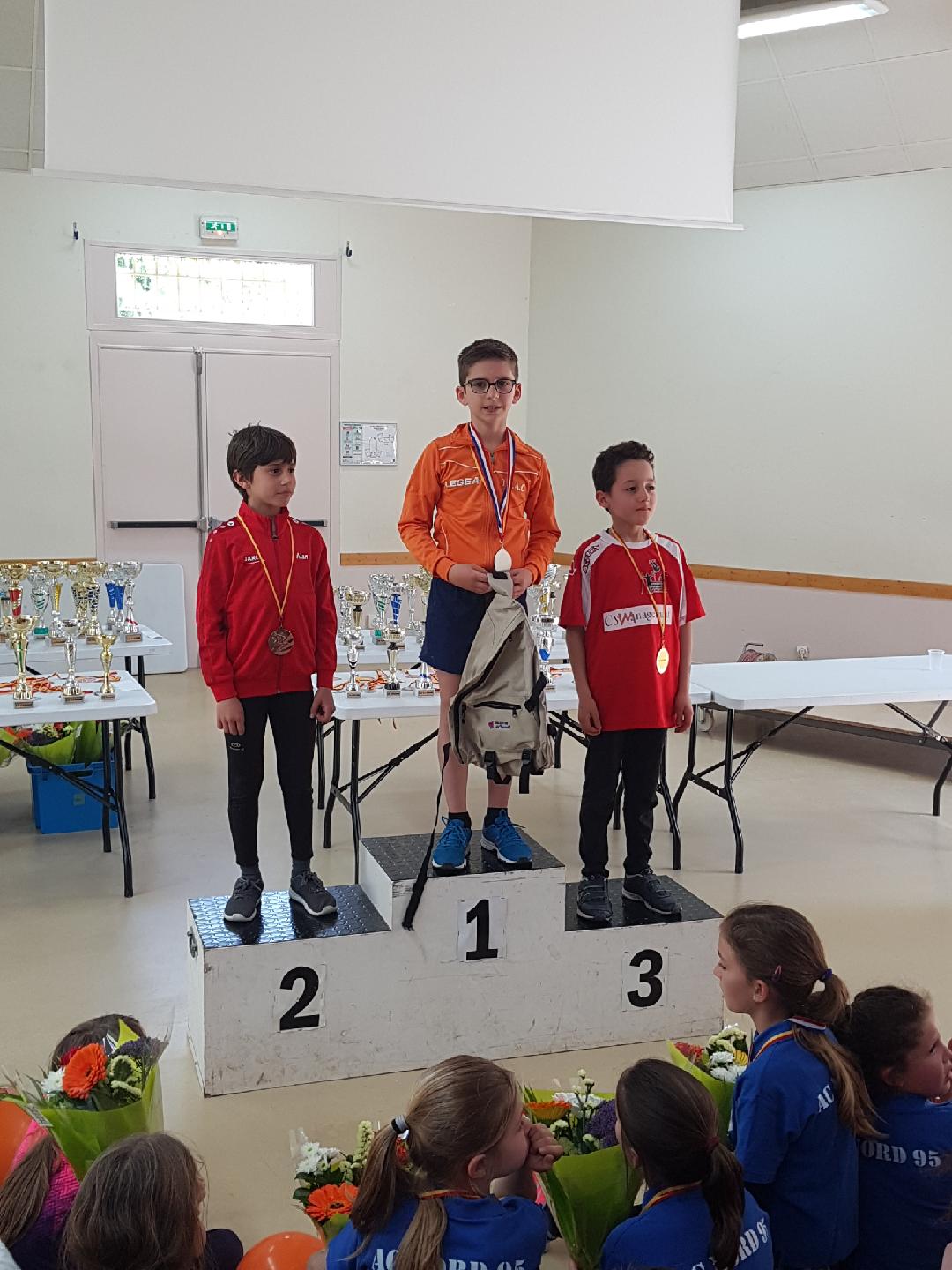 Podium complet du 1000m...