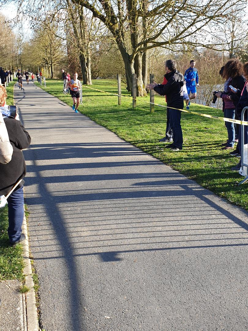 Cécile qui en finit avec le semi-marathon.